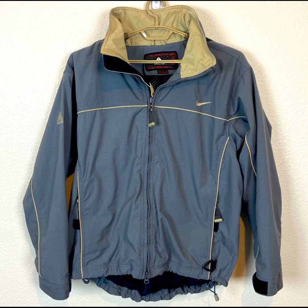 Vintage Nike ACG Gray Tan Ski Coat Size Large